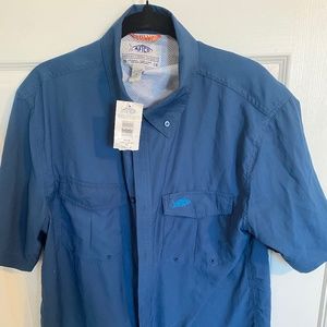 Aftco short sleeve button down performance shirt